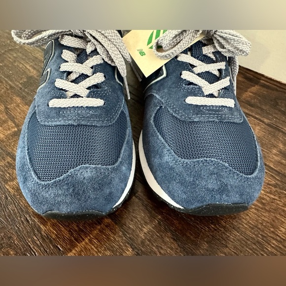 New Women's 574 Classic New Balance Navy & Gray Shoes Sneakers WL574EVN - US 11 - Picture 12 of 15